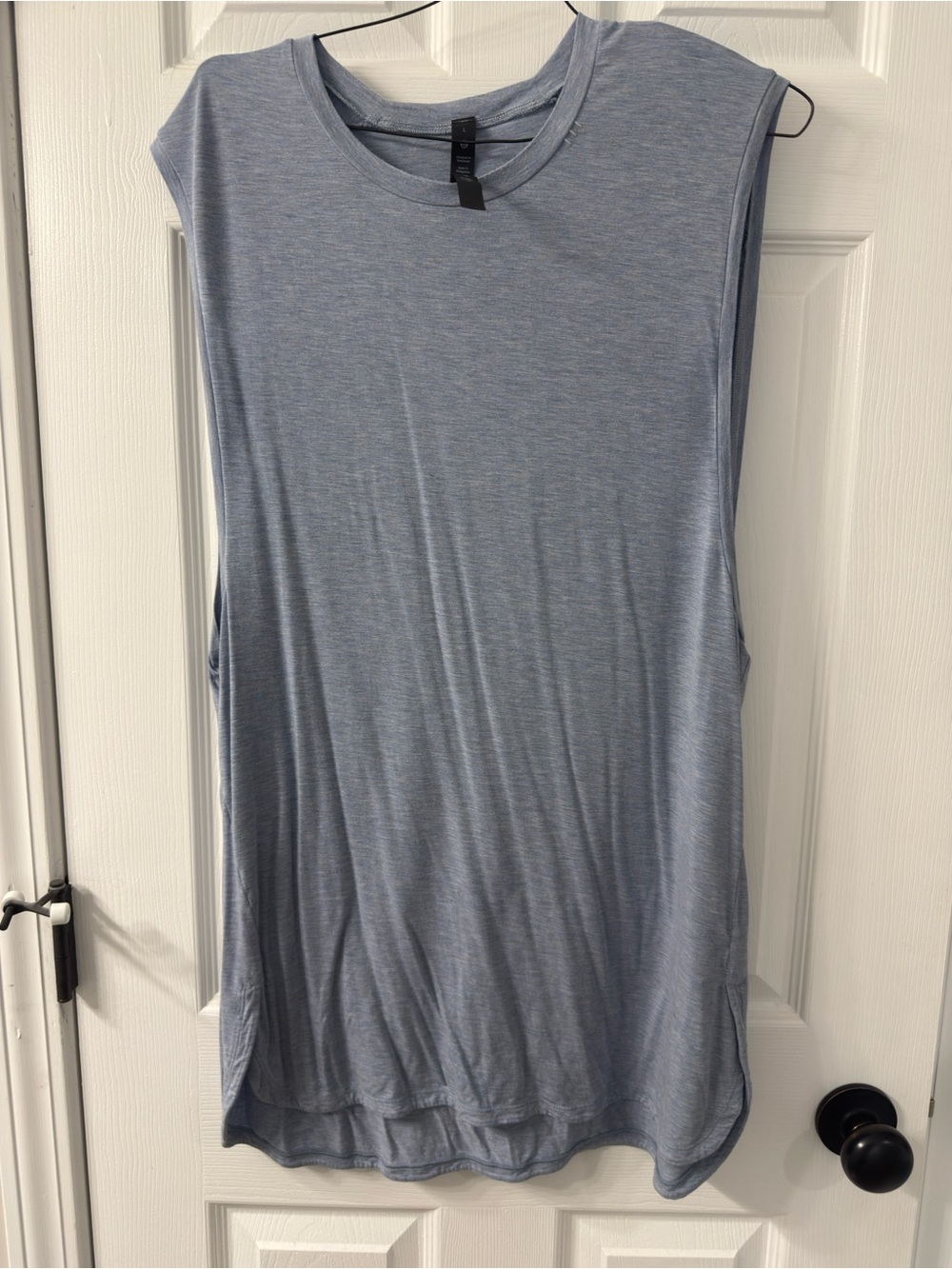 lululemon athletica Men's Heathered Light Blue Muscle Tank